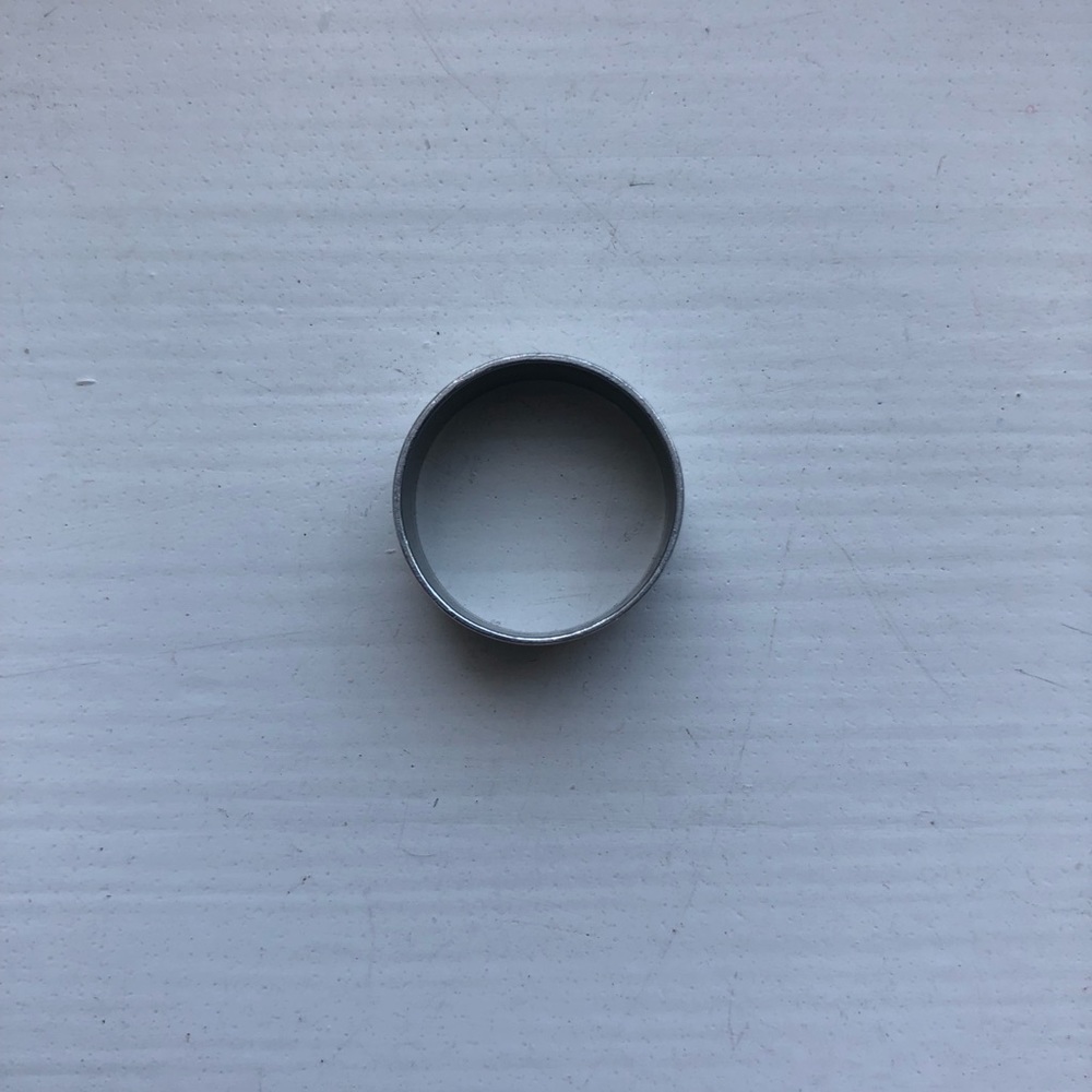 Boho chic vintage silver-colored tin ring - Picture 3 of 6